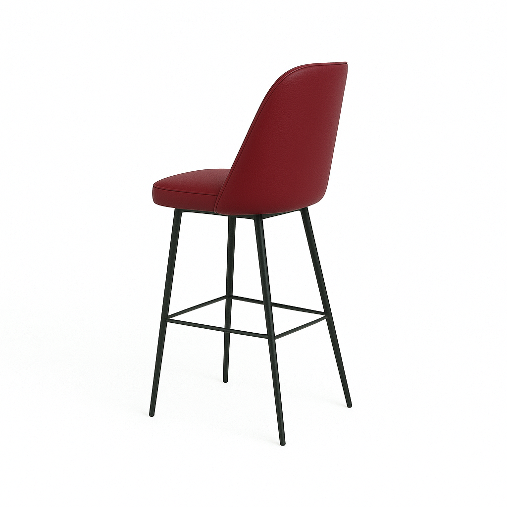 Scaun bar piele naturala ALBASTRA | model FOX