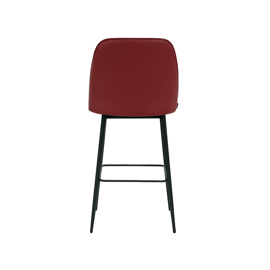 Scaun bar piele naturala VERDE | model FOX