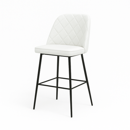 Scaun bar piele naturala BEJ | model FOX