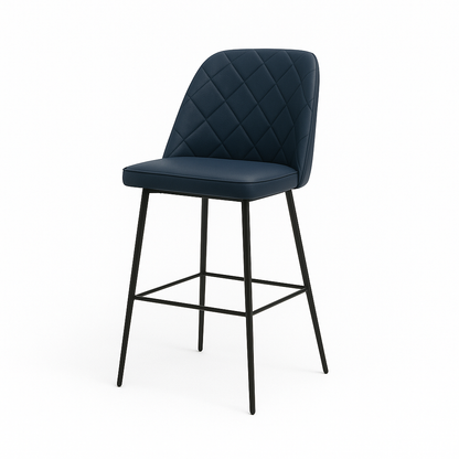 Scaun bar piele naturala VERDE | model FOX