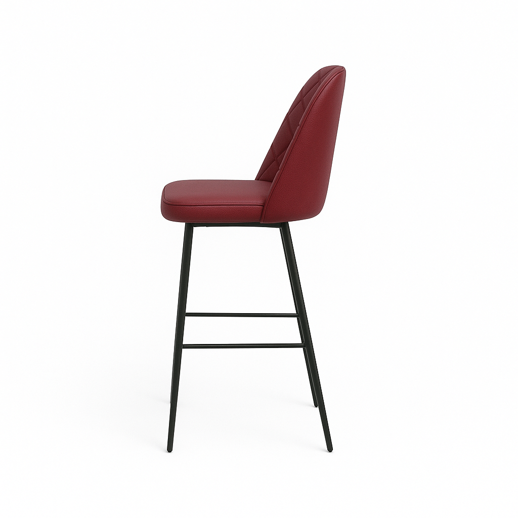 Scaun bar piele naturala BEJ | model FOX