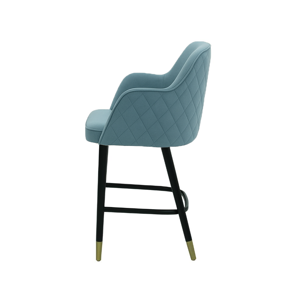 Scaun bar catifea ALBASTRA | model PINO X