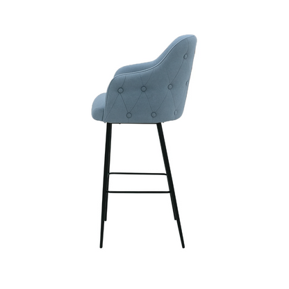 Scaun bar catifea BEJ | model TEONA