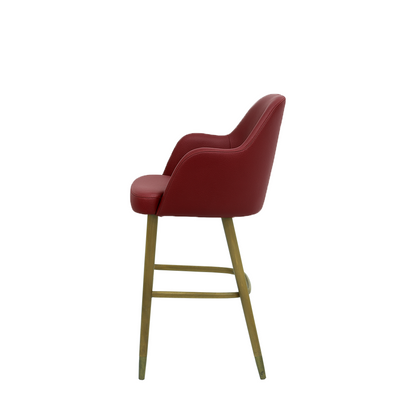 Scaun bar piele BEJ | model PINO
