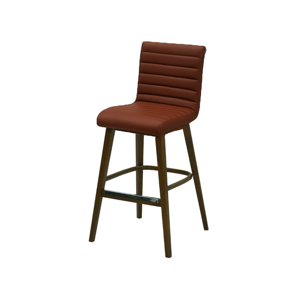 Scaun bar piele naturala ALBASTRA | model RIGA