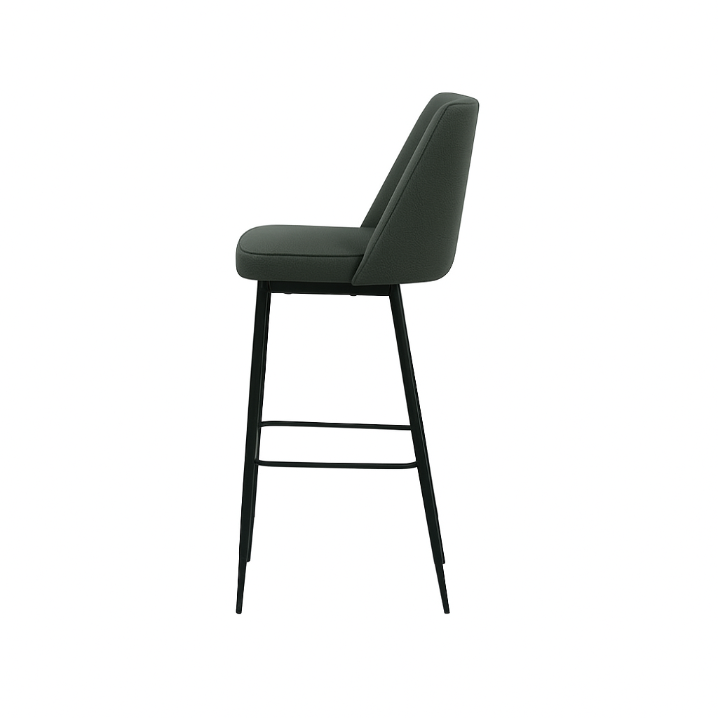 Scaun bar piele VERDE | model SOLO