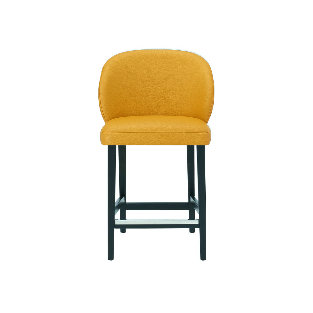 Scaun bar piele naturala BEJ | model CAPRICE