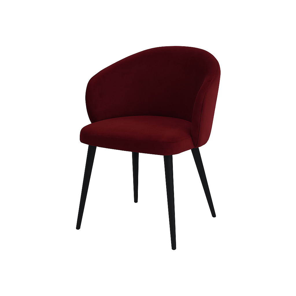 Scaun catifea ALBASTRA | model CAPRISO