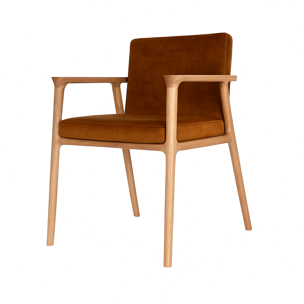 Scaun catifea VERDE | model GASPARO