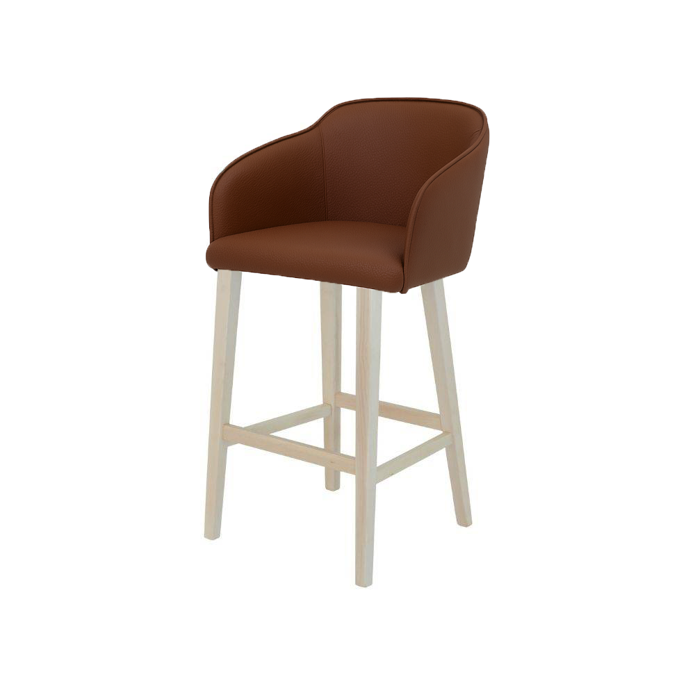 Scaun bar piele ROSIE | model CROCO